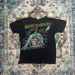 Vintage 1980s Iron Maiden Aces High Band T-shirt Medium